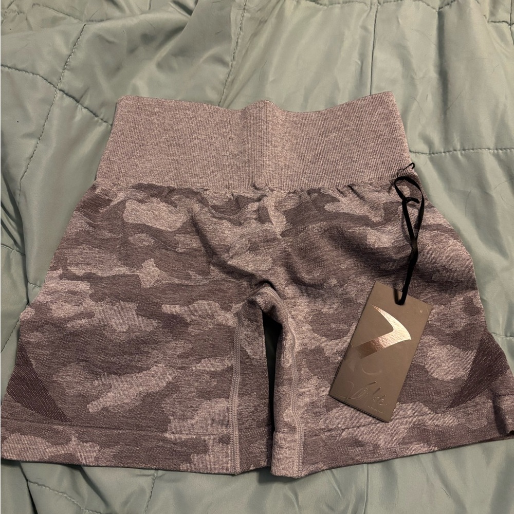 Women's Athletic Gray Camo Shorts